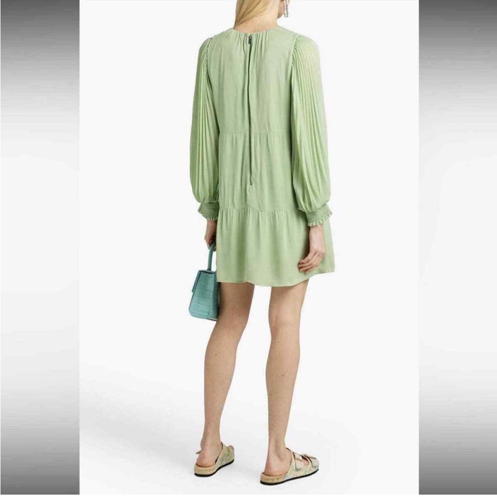 ALICE + OLIVIA Antoinette Pleated
Long Sleeve Dress Size Large - Picture 7 of 13